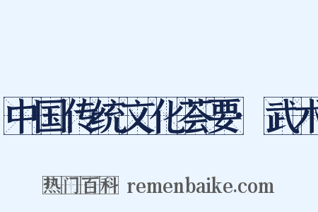 中国传统文化荟要·武术是什么意思的图片